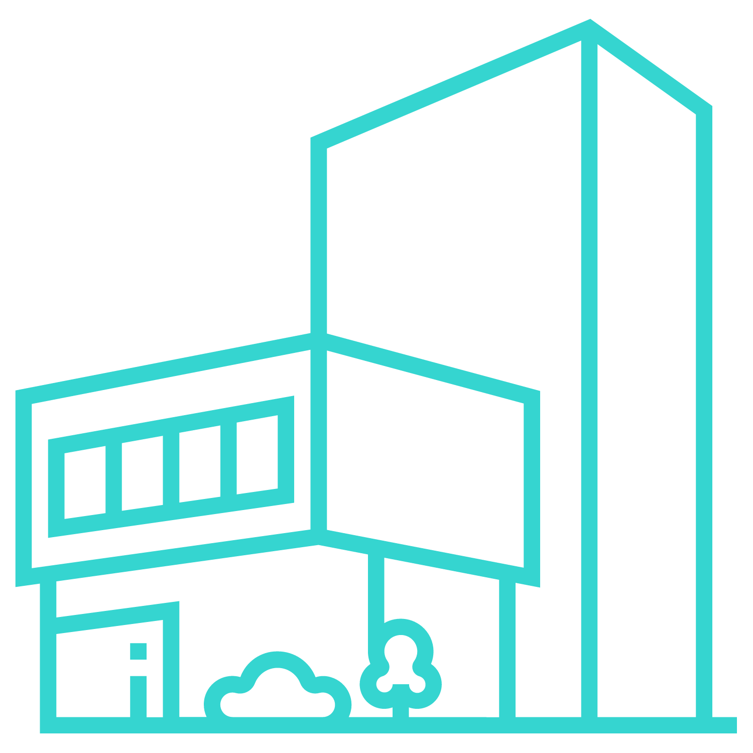 commercial building icon