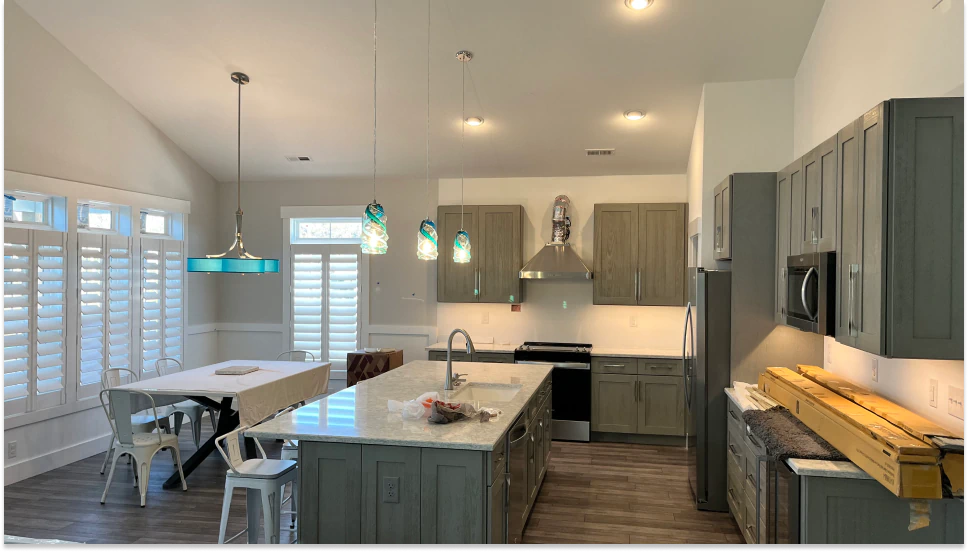 residential house with newly installed lightings